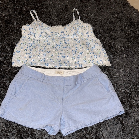 J. Crew Blue Bermuda Shorts Relaxed Fit Cotton Blend - Picture 4 of 5